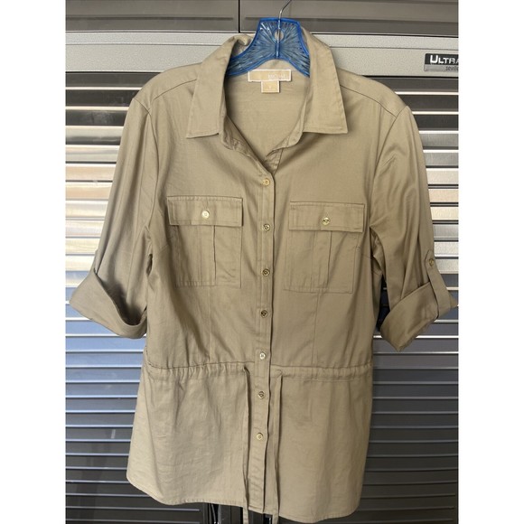 Michael Kors   Tan 3/4 Sleeve Women’s Size 6 - Picture 1 of 5